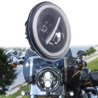 Faros De Motocicleta LED Redondos De 7.5 Pulgadas Universal Cafe Racer Luz De Distancia Refit Faro De Motocicleta 40w - details 13