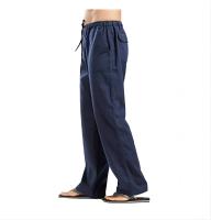 Pantalones De Lino Y Algodón Para Hombre Verano Otoño Primavera Estilo Casual Color Sólido Transpirables Ajustados - details 14