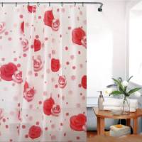 Cortina de ducha de 180 x 180 cm, impermeable, a prueba de moho y elegante decoración para el baño. - details 1