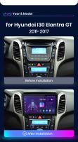 Junsun Android 13 inalámbrico CarPlay Android Auto Radio para Hyundai I30 Elantra GT 2011 2012 2013 2014 2015 2016 2017 coche Multimedia navegación GPS autorradio - details 2