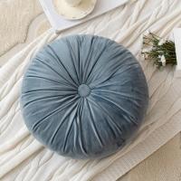 Almohada redonda de calabaza hecha a mano, color sólido, cojín redondo Morandi, cojín para sofá futón, cojín para mesita de noche - details 5