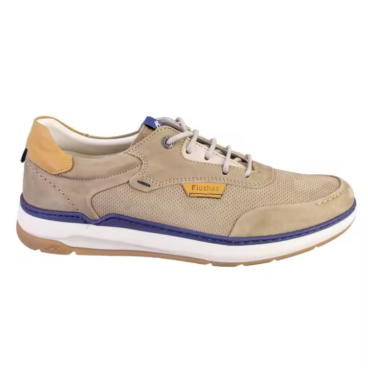 FLUCHOS F2210 Zapatillas casual de hombre beige NOBUK 525 - 1