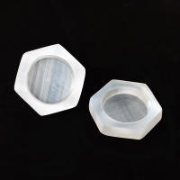 Bol De Piedra Hexagonal Natural Selenita Para Energía Curación Masaje Chakra Reiki Terapia Espiritual Adorno Mineral Blanco Tamaño 63mm Peso 45-55g - details 6