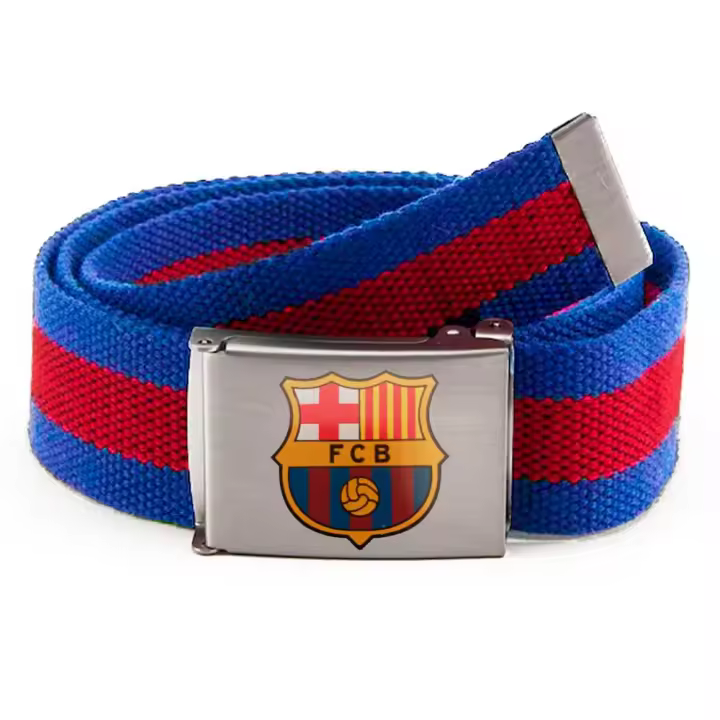 Accesorios Moda Cinturón Fútbol Club Barcelona – Vestir con Estilo – (licencia oficial) – FCB – Cinturón – Fútbol Club Barcelona – 3,0 x 115,0 cm. - Moda The Happy Patch - 1