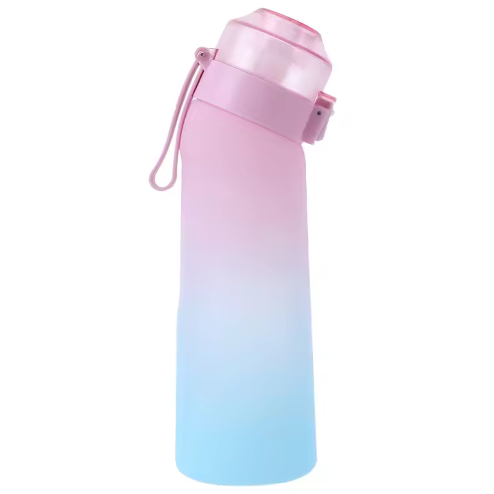 Botella De Deporte Con Sabor 650ml Con 7 Cápsulas De Fragancia De Fruta Botella De Agua Para Exteriores Material Plástico Reutilizable - 1