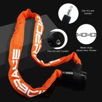 Cerradura De Cadena Para Motocicleta 95cm Antirrobo De Alta Seguridad Para Bicicleta De Montaña MTB Con 2 Llaves Para Scooter Ebike - details 2