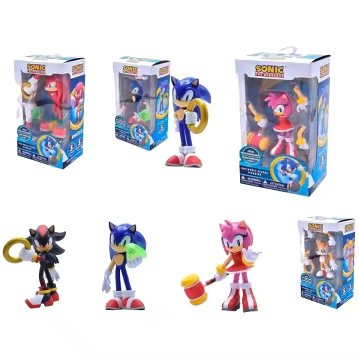Superhéroe Para Niños De 3 + Años Bizak Sonic The Hedgehog-Figuras Articuladas Coleccionables - 1