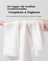 Toallas Facial Desechables 20 * 20 50/100/150/200/250/300 Hojas Toallitas Secas 100% de Algodón, Toalla de Belleza Natural y Biodegradable, Toallitas Comoda para viajar, Toalla Usar y Tirar, Toallitas Húmedas y Secas Ideal Para Todo Tipo De Piel - details 2