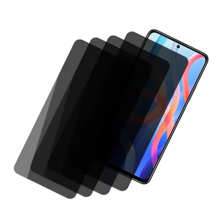4PCS Protector De Pantalla De Vidrio Privado Para Redmi Note 12 11 10 9 8 7 pro plus 5G 11S 10S 9S Anti-espía Para Redmi 10C - 1