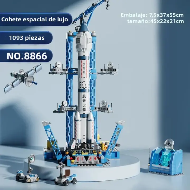 Bloques De Construcción Espacial Aviación Rocket Manned Para Niños Modelo De Spaceport Juguetes Educativos Para Niños De 6 a 12 Años - 1