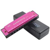 Harmonica Diatónica De 10 Agujeros En Clave De C Con Estuche Para Principiantes Y Niños Regalo De Blues Con Estuche - details 0