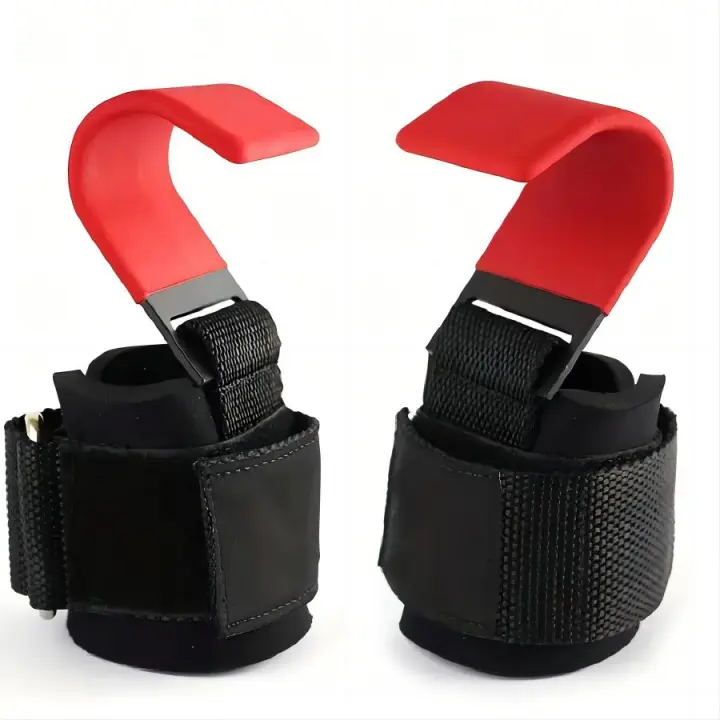 Paquete De 1 Par De Apoyabrazos Para Levantamiento De Pesas Con Agarre Máximo Soporte De Entrenamiento De Fuerza Para Pull up Y Deadlift Material De Poliéster Y Acero - 1
