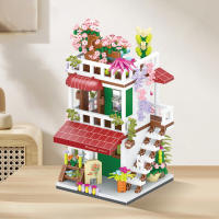 Bloques De Construcción Micro Ciudad Vistas Callejeras Tienda De Flores Y Café Para Niños Y Niñas Juguetes Educativos Regalos De Cumpleaños - details 28