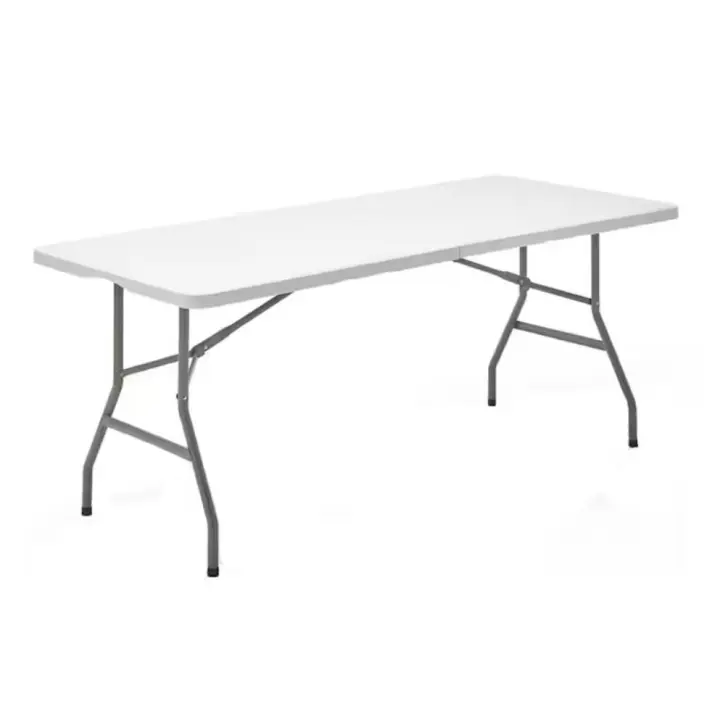 ORION91 Mesa Resina Catering Plegable Portátil Rectangular Blanca 180 cm x 70 cm x 75 cm - SpazioLuzio - 1