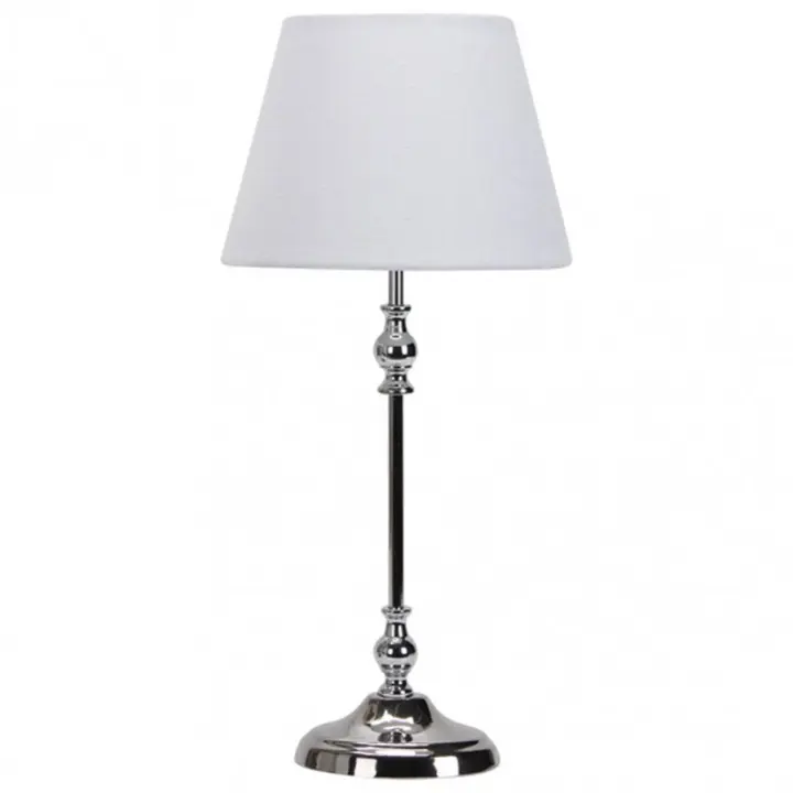 Lámpara de Mesa FABRILAMP Sobremesa Corydoras 1xe27 Cromo 54x25x25 Cm - Diseño Moderno - 1