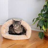 Bolsa De Dormir Para Gato De Otoño E Invierno Cálido Semi-abierto Para Pequeños Y Medianos Animales De Compaña Puede Ser Desmontado Y Lavado - details 3