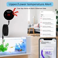 Sensor De Temperatura WiFi Tuya Con Probar 1M/3M Pantalla LCD Digital Para Nevera Piscina Termostato Remoto Alarma Smart Life - details 7