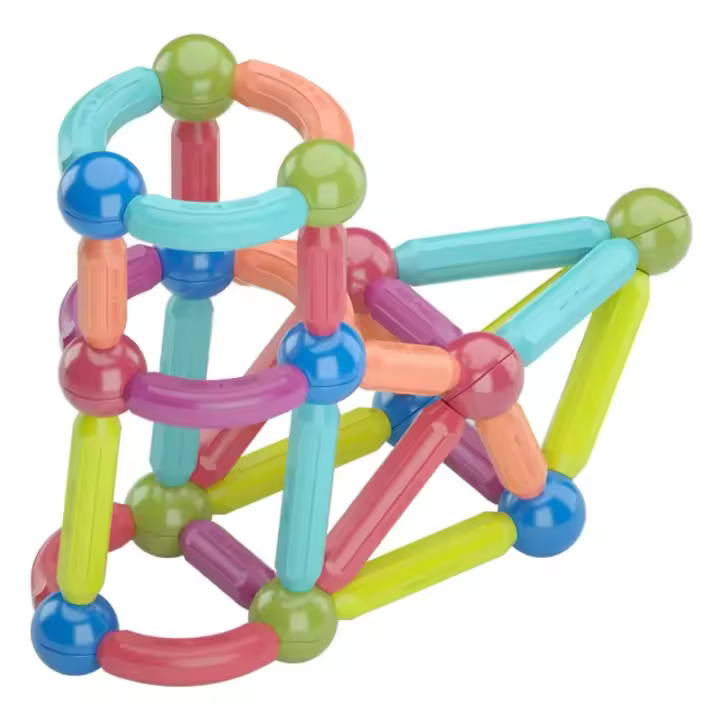 Juguetes Educativos Montessori Para Niños Bloques Constructores Magnéticos Set De Juguetes STEM 3D Puzzle De Construcción Magnética Regalos Para Niños De 6 a 12 Años - 1