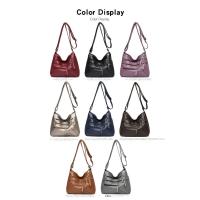 Nueva Bolso De Hombro Para Mujer En Cuero Lavado Gran Capacidad Bolso Transversal Suave Estilo Coreano Para Damas De Mediana Edad - details 13