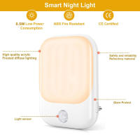 Lámpara De Noche LED Con Sensor De Movimiento Para Habitación Infantil EU Plug Automático De Atardecer a Amanecer Sensor Dimmable Sin Cable Para Armario - details 18