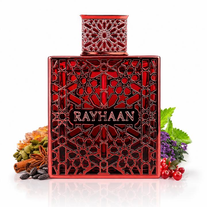 Crimson Rayhaan 100ML Perfume Hombre – Fragancia Masculina Árabe con Cardamomo, Pachulí y Vainilla | Aroma Intenso… — oferta en Miravia