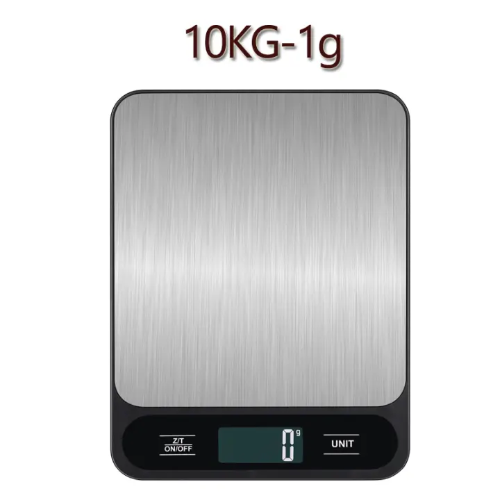Báscula De Cocina Digital 10kg Para Hornear Y Dieta Personal Pantalla LCD Precisión 1g Escala De Alimentos Electrónica - 1