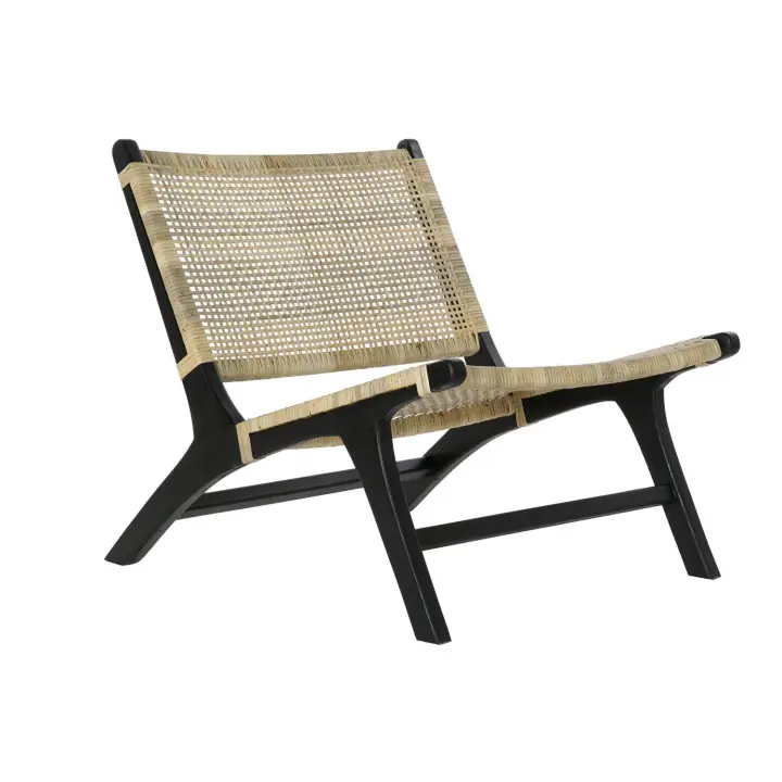 BUTACA TECA RATAN 65X78X68 NEGRO FIJALO MB182318 - 1