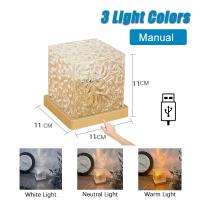 Proyector De Luz Nocturna Dinámico Con Ondas De Agua Y Llama Cristalina En 16 Colores Para Sala De Estar Estudio Dormitorio - details 7