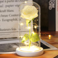 Rosa De Boda Con LED Galaxia Enchanted Con Luz En Domos Regalo De San Valentín Navidad Día De La Madre Belleza Y La Bestia Para Interior - details 17