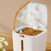 Barrel De Almacenamiento Para Alimentos De Mascotas Grande Sellado Impermeable Para Gatos Y Perros Plástico PP Estilo Moderno Universal 5L - details 5