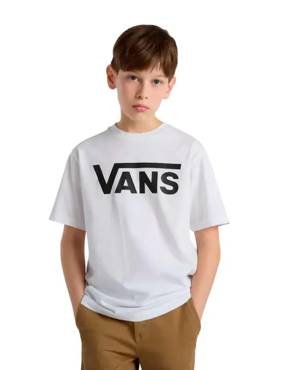 Camiseta Vans Classic Niño Blanca - 1