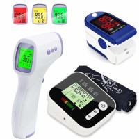 Kit para el hogar 3 en 1: tensiómetro digital, termómetro infrarrojo sin contacto y pulsómetro portátil. Controle la frecuencia cardíaca, la presión arterial y la temperatura corporal. Fundamental para la felicidad familiar. - details 2