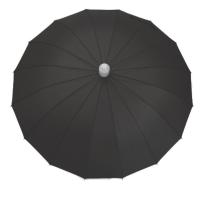 Paraguas largo grande de 16 varillas con funda protectora antigoteo, estructura de fibra, antiviento y automático de 68 cm paraguas antigoteo liso unisex paraguas práctico y funcional - details 6