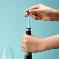 Abrepuertas Eléctrico Para Vino Y Cerveza Recargable Con Batería Y USB Aparato De Sacacorchos De Acero Inoxidable Accesorio De Cocina - details 21