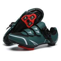 Zapatos De Ciclismo Para Hombre MTB Transpirables Antideslizantes SPD Deportivos De Bicicleta Cerradura Self-locking Material De La Suela De Goma - details 5