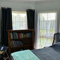 2pcs Cortinas De Ventana Decorativas Para El Hogar Modernas Voile Sólidas Y Transparentes En Blanco Para Decoración De Sala De Estar Tulle Terminado - details 4