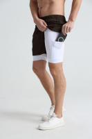 Nuevos Shorts De Verano Para Hombre Doble Capa Gimnasio Deportivo Secado Rápido Entrenamiento 2 En 1 Multibolsillos Pantalones De Correr - details 44