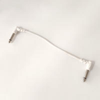 6PCS Cable De Enlace De Efectos De Guitarra Eléctrica Pedal 1/4 Angulo Derecho Bajo Ruido Shielded Audio Cable Accesorios Para Guitarra - details 7