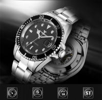 Reloj De Pulsera Mecánico Para Hombre Marca De Lujo FNGEEN 9001 Acero Inoxidable Tourbillon Esqueleto Automático Luminoso Fecha Diamante Resistente Al Choque Y Agua - details 12
