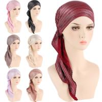 Gorro De Quimioterapia Para Mujer Pre-Apellado Pañuelo De Hijab Protector Contra La Pérdida De Cabello Turban De Cabeza Unisex - details 1