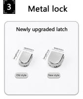 Alfileres De Metal Para Lazos De Zapatillas Elásticos 8MM Anchos Tejidos a Cuadros No Tanques Para Zapatos Unisex 1 Paquete - details 4