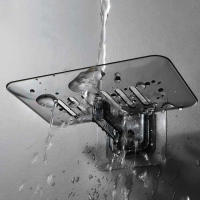 2pcs Soporte Para Jabón Transparente Y Sin Costuras Montado En La Pared Cristalino No Poroso Drenaje Soporte Para Jabón - details 4