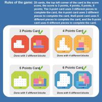 Juegos de mesa con bloques de Colores, juegos familiares Educativos y entretenidos para Padres and Hijos - details 1