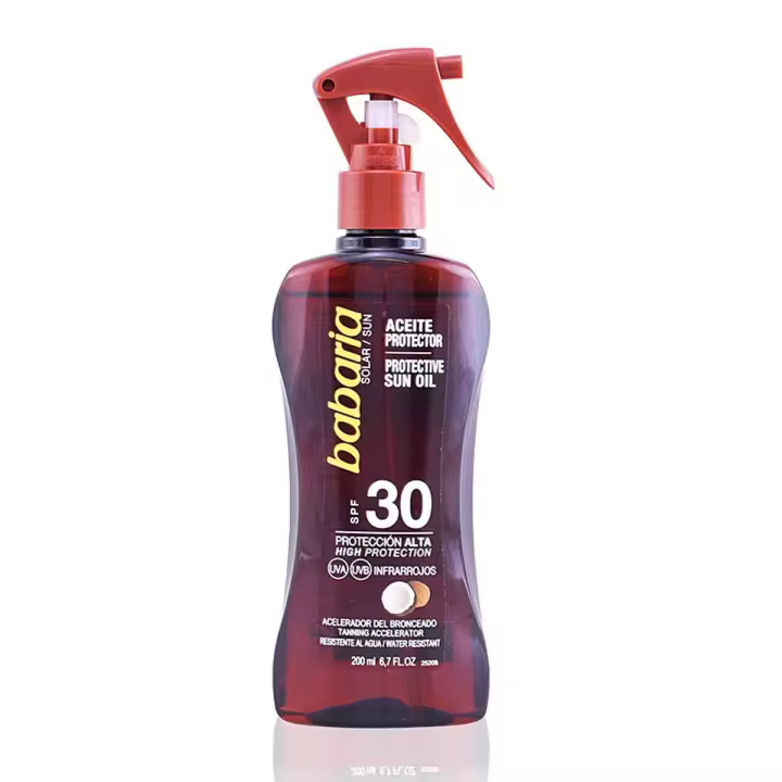 BABARIA COCO ACEITE SPF30 PROTECCION ALTA 200ML - 1