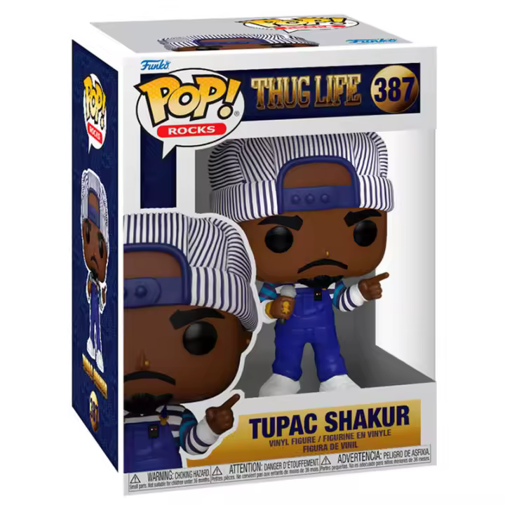 Figura Pop Thug Life Tupac Shakur-Figura de Vinilo Coleccionable - Idea de Regalo- Mercancia Oficial - Juguetes para Niños y Adultos - Movies Fans - Muñeco para Coleccionistas y Exposición - 1