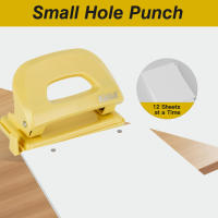 Pulverizador De Papel Eagle Con Dos Agujeros Capacidad Para 12 Hojas Con Recipiente Para Residuos Guías Ajustables Para Papel Suministros Para Escuela Y Oficina - details 3