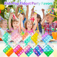 30Pcs Llaveros Mini Pop Juguetes Antiestrés Para Niños Regalos De Cumpleaños Y Año Nuevo Para Clase Y Carnaval - details 1