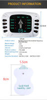 Dispositivo De Estimulación Muscular Eléctrica Electrodo Corporal Parche De Acupuntura Relajante Masajeador Corporal - details 7