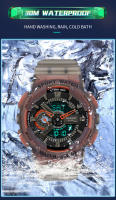 Reloj Deportivo Para Hombre SNADA 2025 Resistente Al Agua Con Pantalla Dual Fluorescente Y Cuarzo Digital Resina Correa Bucle Estilo Sport - details 11