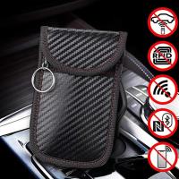 Bolsa De Bloqueo De Señal RFID Para Llaveros De Coche Y Tarjetas De Crédito Organizador De Privacidad Protección De Datos Material De Fibra De Carbono - details 8
